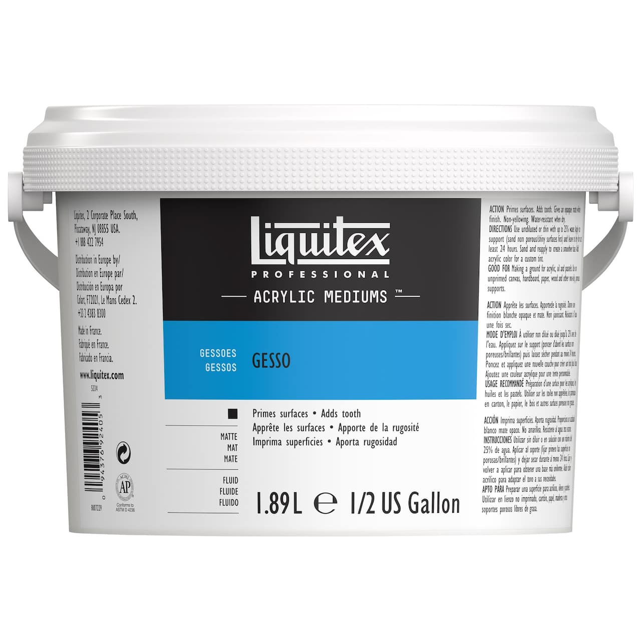 Liquitex® Professional White Gesso Surface Prep Medium